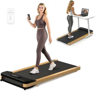 Maksone Under Desk Treadmill, Expert of Wooden Walking Pad, Walking Jogging Machine with Remote Control, Installation-Free