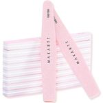 Makartt Nail Buffer Block Nail Prep Sponge Nail Files 100/180 Grit Pink Nail Sanding Buffer for Acrylic Nails,10Pcs Professional Nail Supplies Pedicure Nail Buffers Manicure Tools for DIY Salon