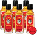 Siang Pure Red Oil - Herbal Thai Muscle Rub - Warming Red Formula - 25g Bottle 6 Pack