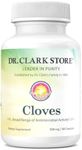 Dr Clark Cloves Healthcare Supplement - Natural Digestive Health, 500 mg, 100 Pure Gelatin Capsules