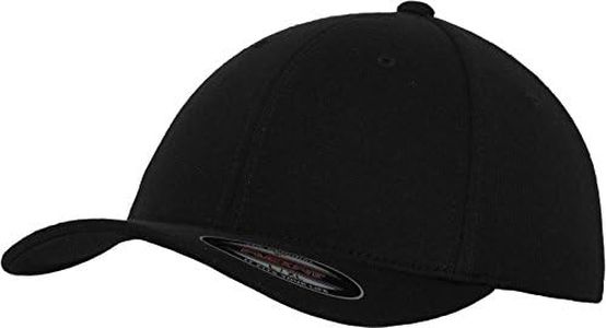 Flexfit Double Jersey, Yupoong Flexfit Headwear Unisex - Adulto, Nero (Black), S/M