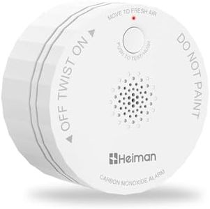 HEIMAN Carbon Monoxide Detector, Portable CO Detectors Battery Powered, Test-Reset Button, Low Battery Indicator, Fire Alarms Monitor for Travel RV Home
