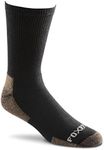 FoxRiver Unisex's Value Medium-Weight Work Crew Socks (3 Pair Pack), Black, L (Pack of 3)