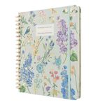 Kokonote Diary 2024-2025 Seasonal Flowers | Desk Planner 8.3 x 9.8 in - 21 x 25 cm | 17 Months Academic Diary Week To View | August 2024 - December 2025 | Mid Year Diary 2024-2025 With Stickers & Tabs