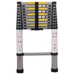 SINZUX Telescopic Ladder 3.2M/10.5FT, Aluminium Loft Ladder Extendable, Max Load 150kg/330lb, Adjustable Step, for Decorating, Painting