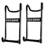 SOLO GAINS Dumbbell Spotter Hooks Barbell Attachment Arms for Shoulder and Bench Press Workouts, Strength Training, Weightlifting, Powerlifting, and Upper Body Fitness, Pair