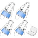 Link Dream Ear Plugs for Concert Noise Cancelling Silicon Earplugs 2 Pairs with Storage Case 24dB Noise Reduction(Blue, Standard+Small)