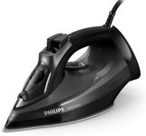 Philips 5000 Series Steam Iron, 2600W Quick Heat-Up, 45g/min Continuous Steam, Scratch-Resistant Soleplate, 200g Steam Boost, Drip Stop, Ergonomic Handle (DST5040/86)