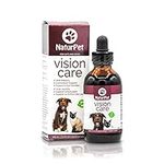 NaturPet Vision Care for Cats and Dogs | with Bilberry | Eye Support | Safe for Pets with Cataracts | 100mL Herbal Tincture