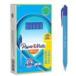 Paper Mate InkJoy 100RT Retractable Ballpoint Pens | Medium Point (1.0mm) | Blue | 20 Count