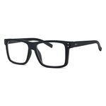 Eyekepper Oversized Reading Glasses Square Large Frame Readers for Men and Women - Black +1.50