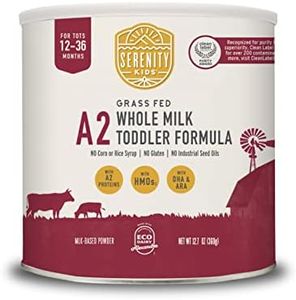 Serenity Kids Toddler Formula Powder Drink Made with Grass Fed Organic A2 Whole Milk | Easy to Digest, Clean Ingredients | Clean Label Project Purity Award Certified