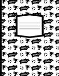 Composition Notebook Wide Ruled Soccer: 8.5" x 11" | 100 Pages | Large Format Soccer Themed Exercise Book for Kids, Boys, Girls, Sports Fans