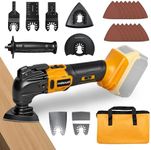 Brushless Oscillating Tool Compatible with DeWalt 20V MAX Batteries(No Battery), 6 Variable Speed Cordless Oscillating Multi-Tool with Accessory Kit for Sanding, Cutting & Scraping