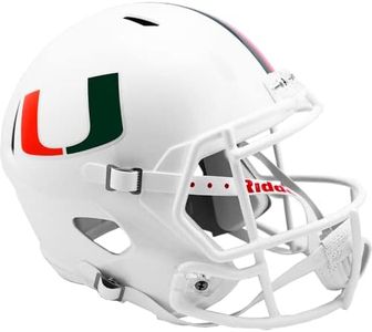 Riddell 8053085 NCAA Miami Hurricanes Helmet Replica Full Size Speed Style, Team Colors, One Size