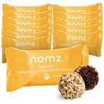 nomz Hazelnut Energy Bites, Delicious & Healthy, Vegan-Friendly, Paleo-Approved, Great Source of Nutrients, Non-GMO, Gluten-Free, 12-Pack