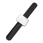 1pc Silicone Magnetic Bracelet, Square Magnetic Wrist Strap, Portable Pin Pad Bracelet, Magnetic Pin Pad Wrist Strap for DIY, Sewing, Hairdressing (Black)