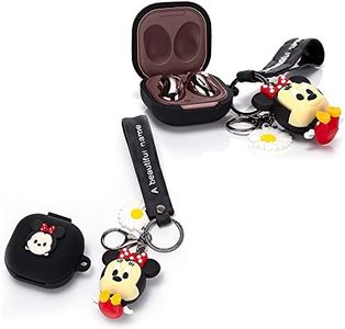 Portachiavi bambola e custodia per Samsung Galaxy Buds2 Pro (2022), Galaxy Buds 2 (2021), Galaxy Buds Pro (2021), Galaxy Buds Live (2020), XMBYGY Cover in silicone Accessori per Galaxy Buds Earbud