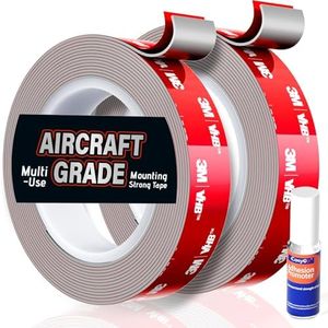 Cosygo Double Sided Tape Heavy Duty Made of 3M VHB, 30FT Outdoor Heat Resistant Automotive Waterproof Mounting Tape, 0.6In Width Super Strong Adhesion Foam Tape