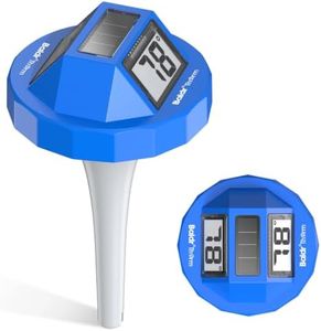 BaldrTherm Pool Thermometer Swimming Floating, Digital Water Thermometer Sensor, 2026 New Upgrade | Solar Powered | Easy Read | Anti-Fog, for Hot Tub, Spa & Ice Bath (Blue)