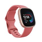 Google Fitbit Versa 4 Fitness Smartwatch with built-in GPS and up to 6 days battery life - compatible with iOS 15 or higher & Android OS 9.0 or higher, Pink Sand/Copper Rose