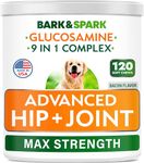 Advanced Glucosamine Chondroitin for Dogs Senior - Hip Joint Pain Relief Pills - Dog Joint Supplement Large Breed & Small - MSM Hip Joint Chews for Canine Joint Health - Vitamin Treats Old Dogs -120Ct