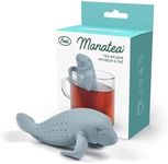 Genuine Fred, MANATEA, Manatee Reusable Silicone Tea Infuser, Blue, Fun Gift for Tea Lovers, Clever Kitchen Gadget