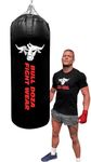 XL Tank Bull Doza Fight Wear Heavy-Duty Self-Fill Punching Bag – Punch Bag with Hanging Chains, Swivel, Carabiners – Boxing Bag (XL TANK 4FT)