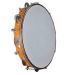 Tambourine With Head Aluminium Hand Percussion Musical Instrument (12 INCH)