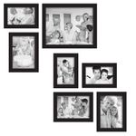 MCS 49709 Gallery Frame, Black, Set of 7