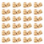 Mardatt 120Pcs M3x6x5 Brass Threaded Inserts for Plastic Brass Inserts 3D Printing Knurled Nut Brass Embedment Nut Heat Set Insert for 3D Printing Plastic