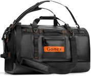 Gonex Waterproof Duffel Bag, 120L Heavy Duty Dry Duffle Bag with Reinforced Thickened Bottom, 3-in-1 Convertible Large Travel Backpack for Kayaking, Motorcycle, Camping & Boating, Black