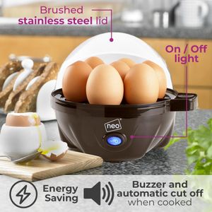 Neo 3-in-1 Electric Egg Cooker – Boiler, Poacher & Omelette Maker with Timer