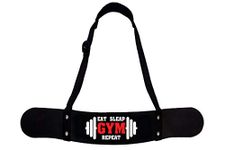 Aprodo New Arm Blaster, Biceps Muscle Workout, Heavy Duty Thick Gauge, Padded, for Men & Women (EAT Sleep Gym Repeat)