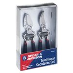 Spear & Jackson CUTTINGSET8 Traditional Bypass and Anvil Secateurs Set