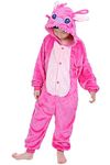 LeaveLive Kids Animal Onesie Halloween Cosplay Costume Pajamas(kidpink-105)