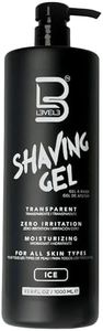 L3 - Level 3 Shaving Gel - Straight Razor Shave Gel - Non-Irritating - Refreshing Smell - No Hot Towel Necessary - Level Three Razor Gel (Ice - Large)