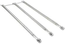 GasSaf Burner Tube Replacement for Weber 7508 Genesis Silver B & C, Genesis Gold B & C, Spirit 700 E-310 E-320, Weber 900 and Other Models, Stainless Steel Gas Grill Burner Tube Kit