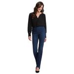 NYDJ Women's Pull-On Marilyn Straight Jeans | Slimming & Flattering Fit, Clean Denslowe, 2