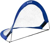 Champion Sports Extreme Pop-Up Soccer Goal with Carrying Bag, Portable Training Soccer Net with Anchoring Pegs, 1 Pair of Half Moon Mini Soccer Goals for Soccer Training - 30" x 18" x 18"