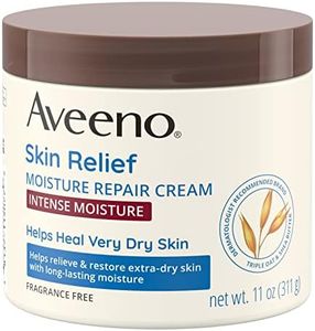 Aveeno Skin Relief Intense Moisture Repair Body Cream with Triple Oat & Shea Butter Formula, Helps Relieve & Restore Extra-Dry Skin with Long-Lasting Moisture, Fragrance-Free, 11 oz