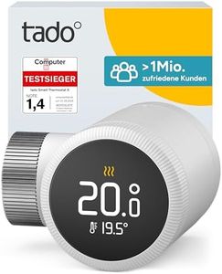 tado° Smartes Heizkörperthermostat X, Heizungssteuerung per App und Smart Speaker (Alexa, Siri, Google Assistant), spart Energie & Kosten, DIY Installation