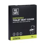 Pee Safe Disposable Toilet Seat Covers | Protects Against Germs | Reduces The Risk Of UTI | For Public Toilets | Travel-Friendly | Environment Friendly | Pack Of 10