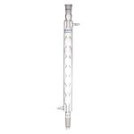 Labasics Borosilicate Glass Allihn Condenser with 24/40 Joint 400mm Jacket Length Lab Glass Condenser