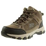 Skechers Men's SELMEN MELANO Hiking Boot, Chocolate Leather W/Mesh, 11 UK