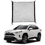 Omocyra Rear Floor Cargo Net, Nylon Mesh, Adjustable, Compatible with Toyota RAV4 2019-2024 SUV