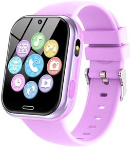 Reloj Inteligente Niños para Niña y Niño - Smartwatch para Niños con 19 Juegos, Podómetro, Llamadas, SOS, Música, Cámara, Alarma, Juguetes para niños de 4-11 años Navidad Cumpleaños Regalo (Púrpura)