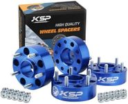 KSP PERFORMANCE 5x5 Wheel Spacers for JK XK WJ WK, 2" 50mm Hubcentric Spacers with 1/2-20 Studs 71.5mm Bore Forged for 1999-2010 Grand Cherokee, 2005-2010 Commander, 2007-2018 Wrangler, 4Pcs Blue