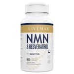 NAD+ & Trans-Resveratrol Complex 1100mg | Enhanced with Black Pepper Extract | Ultimate Anti-Aging Power | Vegan & Non-GMO| 60 Capsules