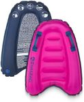 Premium Kids Inflatable Boogie Board Lightweight Swimming Floating Surfboard for Beach & Pool Fun Durable Inflatable Surf Body Board for Wave Riding Summer Pool Floats & Beach Toys (Pink)